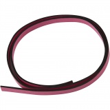 Lederband Imitat, B 10 mm, Dicke 3 mm, Pink, 1 m/ 1 Pck