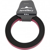 Lederband Imitat, B 10 mm, Dicke 3 mm, Pink, 1 m/ 1 Pck