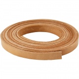 Lederband , B 10 mm, Dicke 3 mm, Natur, 2 m/ 1 Pck