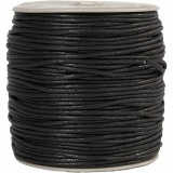 Baumwollkordel, Dicke 2 mm, Schwarz, 100 m/ 1 Pck