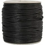 Baumwollschnur, Dicke 2 mm, Schwarz, 100 m/ 1 Pck
