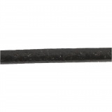 Lederband, Dicke 1 mm, Schwarz, 50 m/ 1 Rolle
