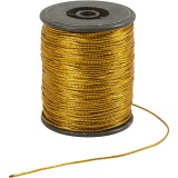 Anhängerband, Dicke 0,5 mm, Gold, 100 m/ 1 Rolle