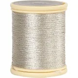 DMC Metallfaden, Dicke 0,36 mm, Silber, 40 m/ 1 Rolle