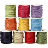 Baumwollschnur, Dicke 2 mm, Kräftige Farben, 10x25 m/ 1 Pck