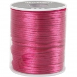 Satinband, Dicke 2 mm, Pink, 50 m/ 1 Rolle