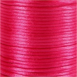 Satinband, Dicke 2 mm, Pink, 50 m/ 1 Rolle