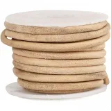 Lederband, Dicke 4 mm, 5 m/ 1 Rolle