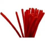 Pfeifenreiniger, L 30 cm, Dicke 9 mm, Rot, 25 Stk/ 1 Pck