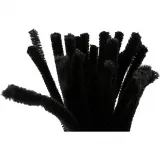 Pfeifenreiniger, L 30 cm, Dicke 9 mm, Schwarz, 25 Stk/ 1 Pck