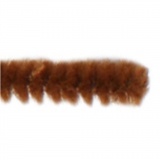 Chenilledraht, L 30 cm, Dicke 6 mm, Braun, 50 Stk/ 1 Pck
