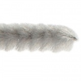 Chenilledraht, L 30 cm, Dicke 6 mm, Grau, 50 Stk/ 1 Pck