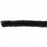 Chenilledraht, L 30 cm, Dicke 6 mm, Schwarz, 50 Stk/ 1 Pck