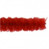 Chenilledraht, L 30 cm, Dicke 15 mm, Rot, 15 Stk/ 1 Pck