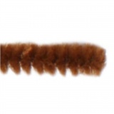 Chenilledraht, L 30 cm, Dicke 15 mm, Braun, 15 Stk/ 1 Pck