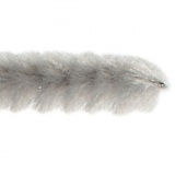 Chenilledraht, L 30 cm, Dicke 15 mm, Grau, 15 Stk/ 1 Pck