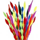 Chenilledraht, Wellenform, L 30 cm, Dicke 5-12 mm, Sortierte Farben, 28 sort./ 1 Pck