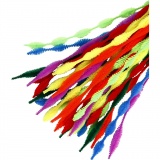 Chenilledraht, Wellenform, L 30 cm, Dicke 5-12 mm, Sortierte Farben, 28 sort./ 1 Pck