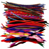 Chenilledraht, L 30,5 cm, Dicke 4-6 mm, Sortierte Farben, 250 sort./ 1 Pck
