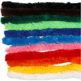 Chenilledraht, Dick, L 45 cm, Dicke 25 mm, Sortierte Farben, 60 sort./ 1 Pck