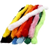 Chenilledraht, Dick, L 45 cm, Dicke 25 mm, Sortierte Farben, 60 sort./ 1 Pck