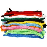 Chenilledraht, Dick, L 45 cm, Dicke 25 mm, Sortierte Farben, 60 sort./ 1 Pck