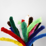 Chenilledraht, Dick, L 45 cm, Dicke 25 mm, Sortierte Farben, 60 sort./ 1 Pck