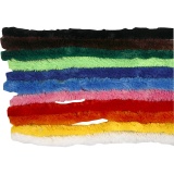 Chenilledraht, L 30 cm, Dicke 15 mm, Sortierte Farben, 200 sort./ 1 Pck