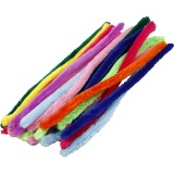 Chenilledraht, L 30 cm, Dicke 15 mm, Sortierte Farben, 200 sort./ 1 Pck