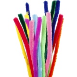 Chenilledraht, L 30 cm, Dicke 15 mm, Sortierte Farben, 200 sort./ 1 Pck