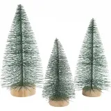 Weihnachtsbäume, H 10+13+14 cm, 3 Stk/ 1 Pck