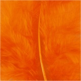 Daunen, Größe 5-12 cm, Orange, 15 Stk/ 1 Pck