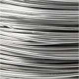 Aluminiumdraht, rund, Dicke 2 mm, Silber, 100 m/ 1 Rolle