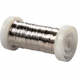 Silberdraht, Dicke 0,3 mm, Versilbert, 100 m/ 1 Rolle, 50 g