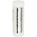 Silberdraht, Dicke 0,2 mm, Versilbert, 50 g, 110 m/ 1 Rolle