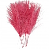 Künstliche Federn, L 15 cm, B 8 cm, Pink, 10 Stk/ 1 Pck