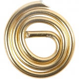 Aluminiumdraht, rund, Dicke 2 mm, Gold, 10 m/ 1 Rolle