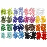 Mini-Mosaik, Größe 5x5+10x10 mm, Dicke 2 mm, 800 g, 32x25 g/ 1 Pck