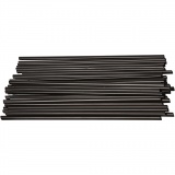 Bastelhalme, 12,5 cm, 3 mm, Schwarz, 800Stk/ 1 Pck