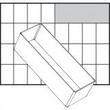 Einsetz-Box, Nr. A8-2, H 47 mm, Größe 157x55 mm, 1 Stk