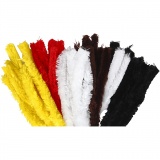 Chenilledraht, L 40 cm, Dicke 30 mm, Sortierte Farben, 48 Stk/ 1 Pck