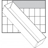 Einsetz-Box, A8-3, H 47 mm, Größe 235x55 mm, 1 Stk