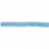 Chenilledraht, L 30 cm, Dicke 9 mm, Blau, 25 Stk/ 1 Pck