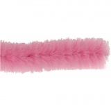 Chenilledraht, L 30 cm, Dicke 15 mm, Pink, 15 Stk/ 1 Pck