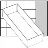 Einsetz-Box, Nr. A7-2, H 47 mm, Größe 218x79 mm, 1 Stk
