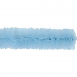 Chenilledraht, L 30 cm, Dicke 15 mm, Blau, 15 Stk/ 1 Pck