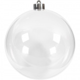 Deko-Kugeln, D 13,6 cm, Transparent, 1 Stk
