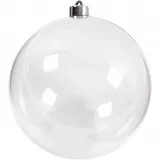 Deko-Kugeln, D 15,6 cm, Transparent, 1 Stk
