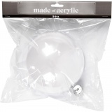 Deko-Kugeln, D 15,6 cm, Transparent, 1 Stk