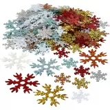Pailletten - Sortiment, Größe 25+45 mm, Sortierte Farben, 250 g/ 1 Pck